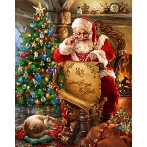 2021 Santa Claus Full Drill Diy Diamond Painting Kits UK