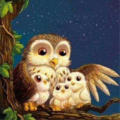2021 Owl Full Drill Diy Diamond Painting Kits 
