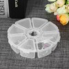 Mini 8 Grids Rhinestone Plastic Containers Box LDIY-003